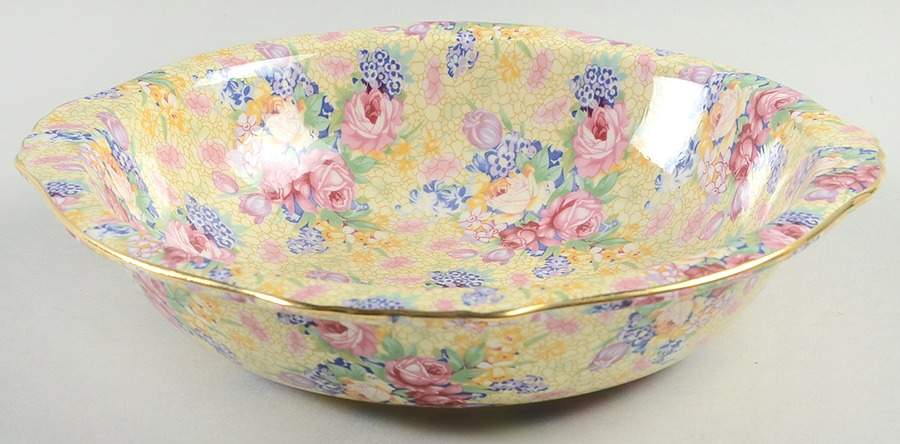 Welbeck (Earthenware, Intro 1995) 8" Round Vegetable Bowl by Royal Winton-1