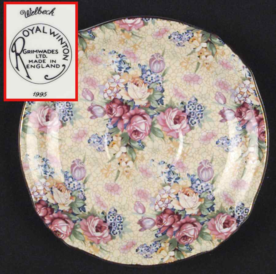 Welbeck (Earthenware, Intro 1995) Saucer by Royal Winton-1