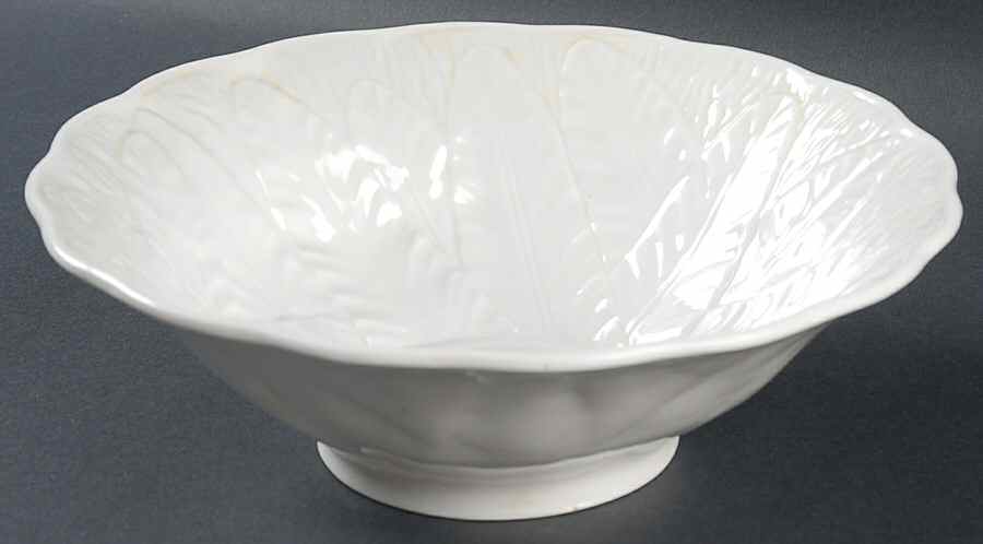 Fern White 8" Round Vegetable Bowl by Royal Worcester-1