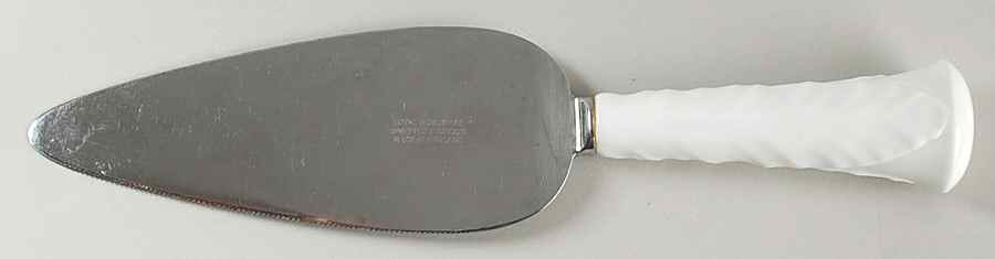 Fern White Pie & Cake Server with Stainless Blade by Royal Worcester-1