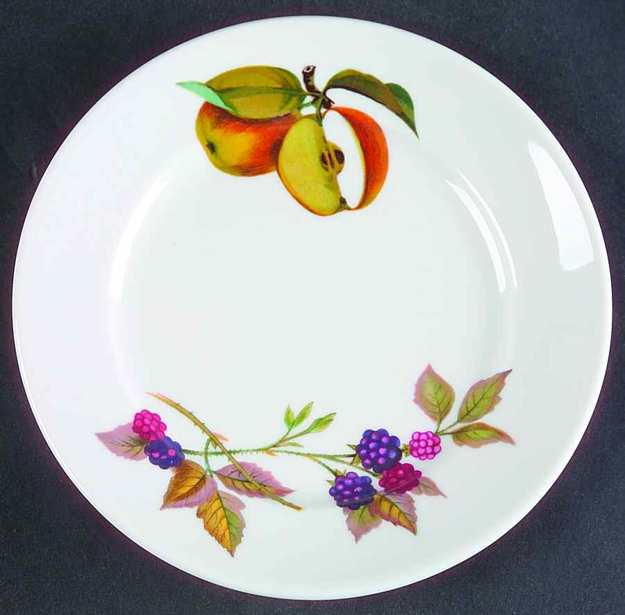 Evesham 'M' Bread & Butter Plate by Royal Worcester-1