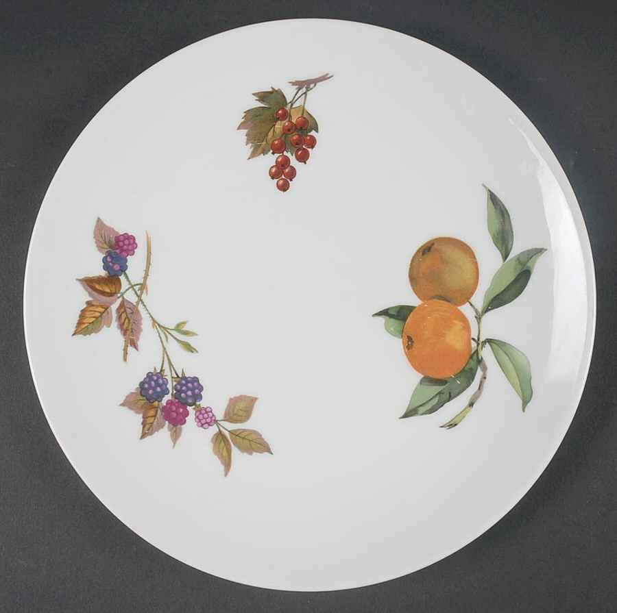 Evesham 'M' Cake Plate by Royal Worcester-1