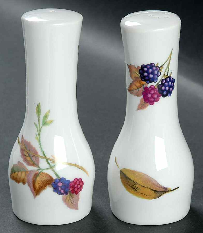 Evesham 'M' Salt & Pepper Set by Royal Worcester-1