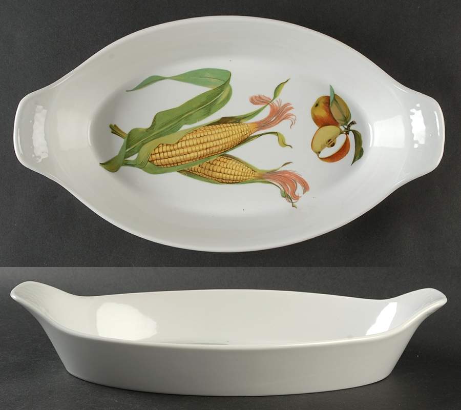 Evesham 'M' 13" Oval Fish Dish by Royal Worcester-1