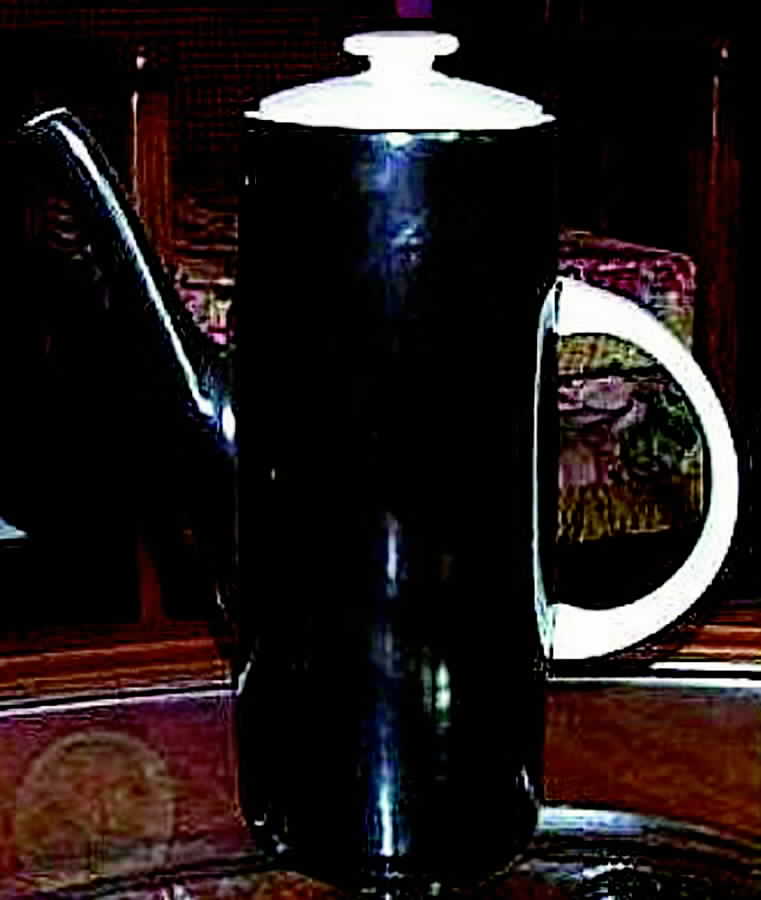 Prisma Owl Brown Coffee Pot & Lid by Royal Doulton-1