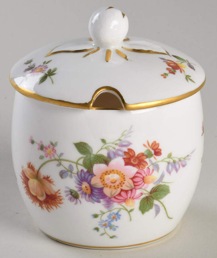 Derby Posies Jam/Jelly & Lid by Royal Crown Derby-1