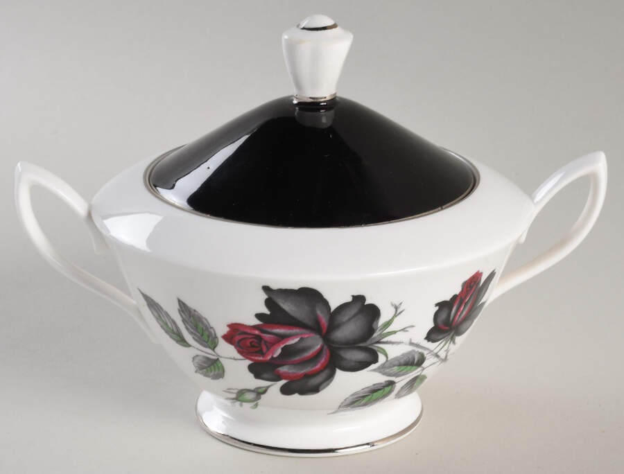 Masquerade Sugar Bowl & Lid by Royal Albert-1