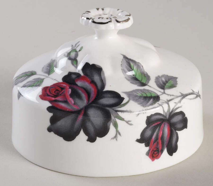 Masquerade Lid for Round Butter by Royal Albert-1