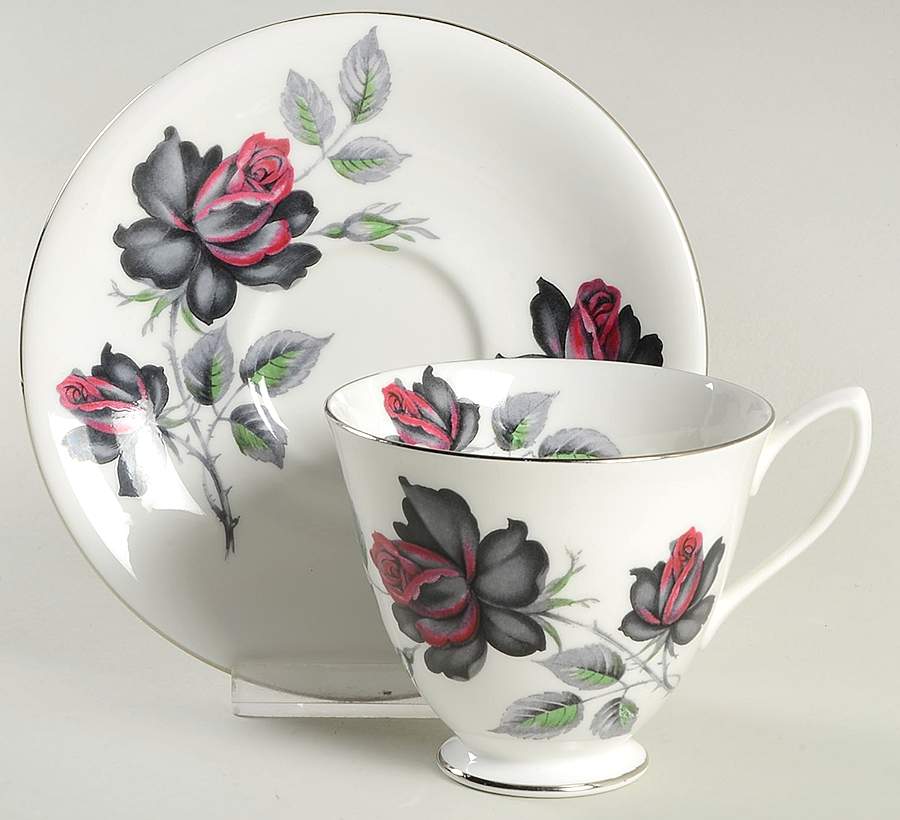 Masquerade Footed Cup & Saucer Set by Royal Albert-1