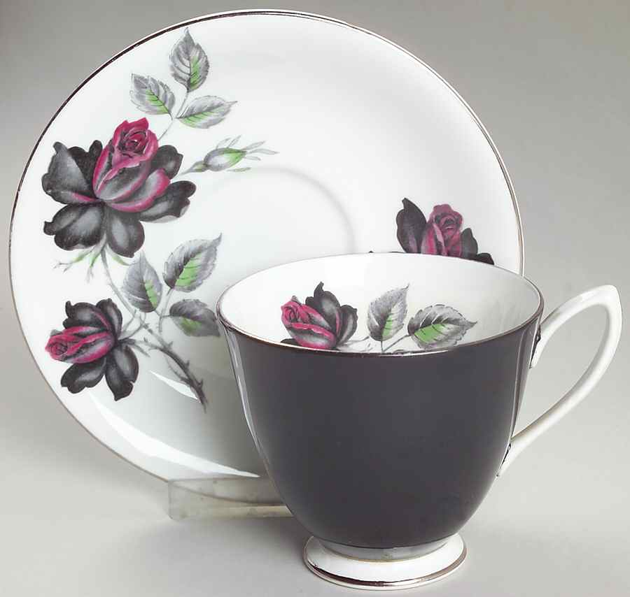 Masquerade Footed Cup & Saucer Set by Royal Albert-1