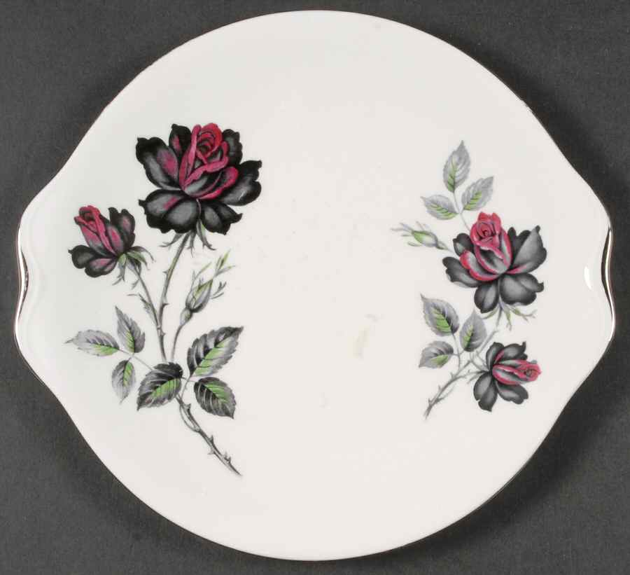 Masquerade Handled Cake Plate by Royal Albert-1