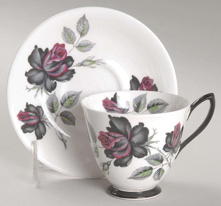 Masquerade Footed Cup & Saucer Set by Royal Albert-1