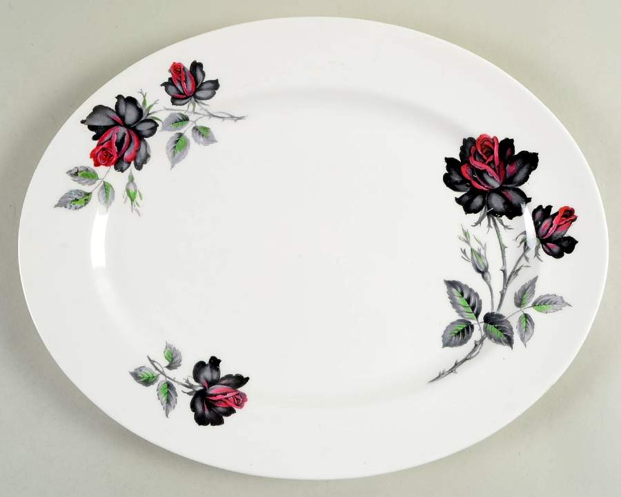 Masquerade 12" Oval Serving Platter by Royal Albert-1