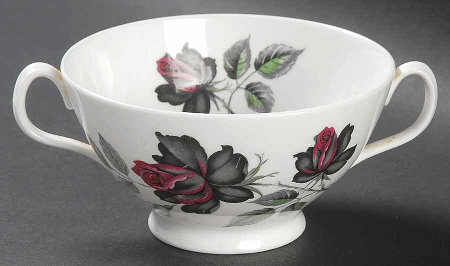 Masquerade Footed Cream Soup Bowl by Royal Albert-1
