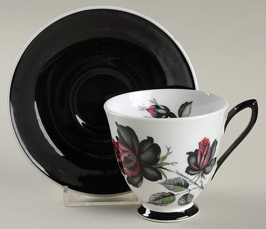 Masquerade Footed Demitasse Cup & Saucer Set by Royal Albert-1