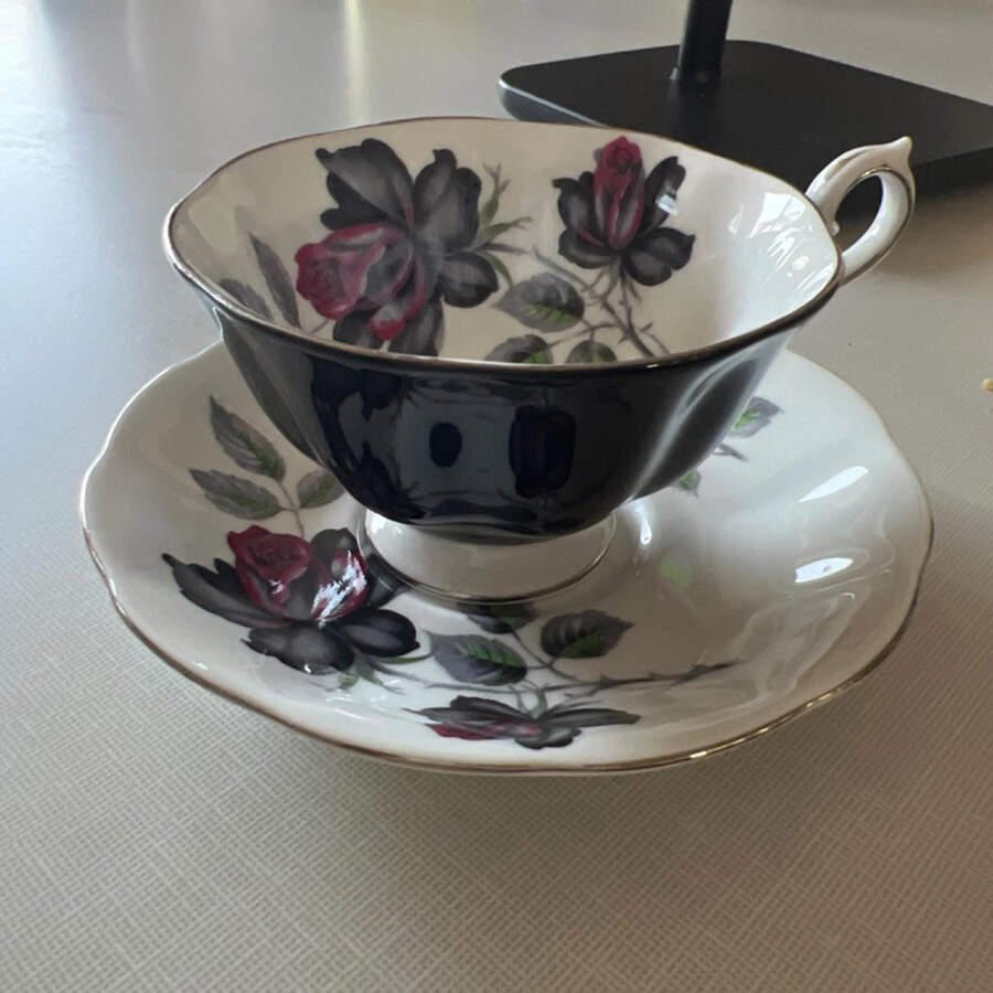Masquerade Footed Cup & Saucer Set by Royal Albert-1