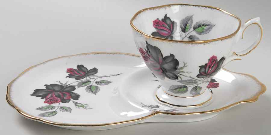 Masquerade Dessert Plate & Cup Set by Royal Albert-1