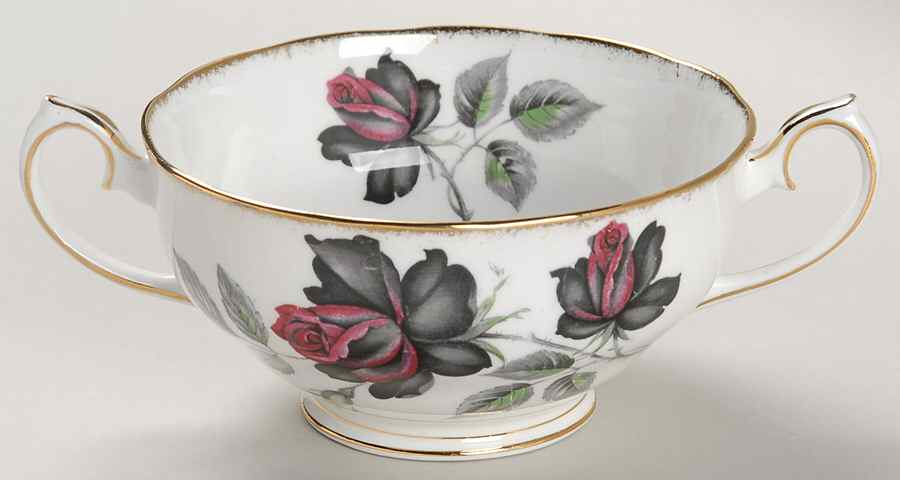 Masquerade Footed Cream Soup Bowl by Royal Albert-1