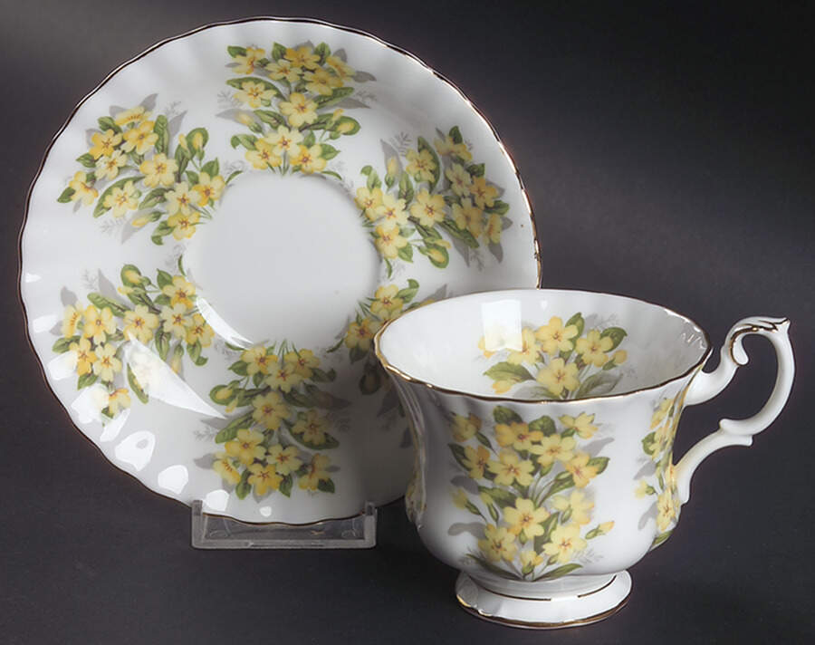 Springtime Series Footed Cup & Saucer Set by Royal Albert-1