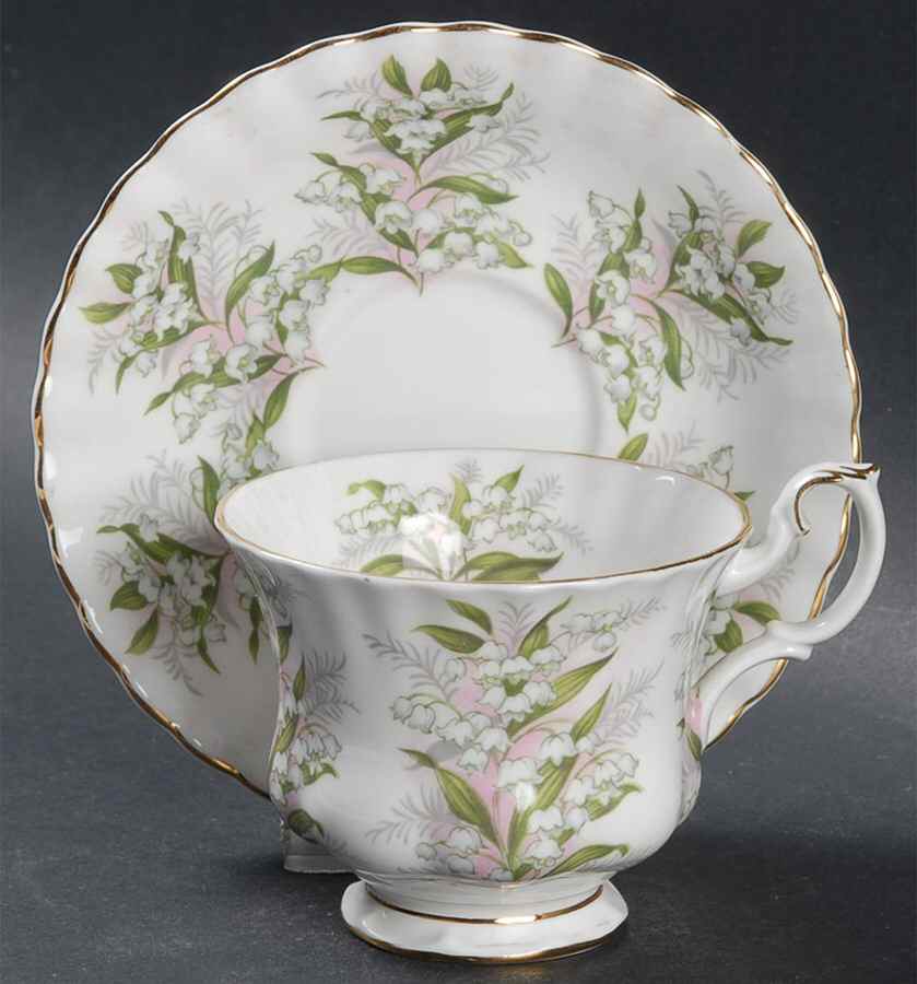 Springtime Series Footed Cup & Saucer Set by Royal Albert-1