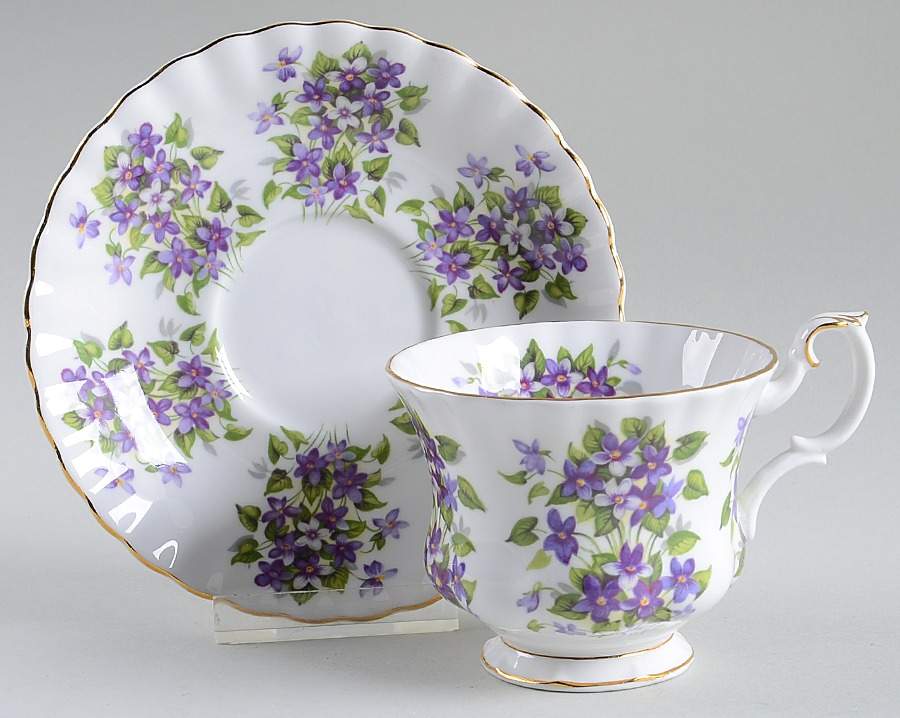 Springtime Series Footed Cup & Saucer Set by Royal Albert-1