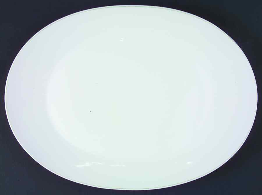 Secunda Green 15" Oval Serving Platter by Rosenthal - Continental-1