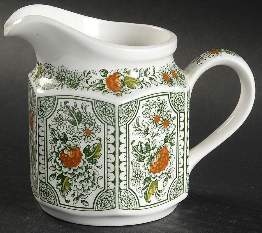 Canterbury Green Multicolor Creamer by Ridgway (Ridgways)-1