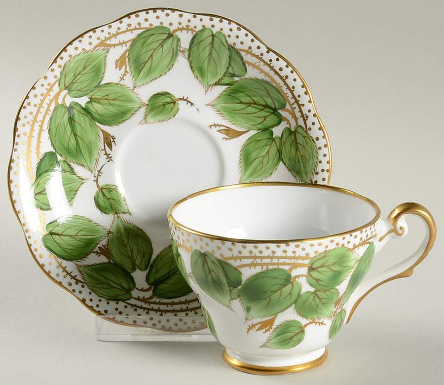 418 Footed Cup & Saucer Set by Royal Standard-1