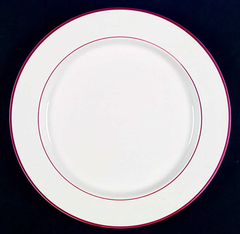 Concentrics Burgundy Dinner Plate by Ranmaru-1