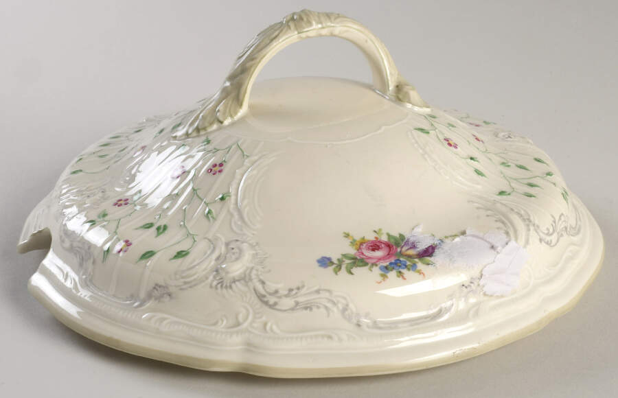 3319 (Green Trim) Lid for Tureen by Rosenthal - Continental-1