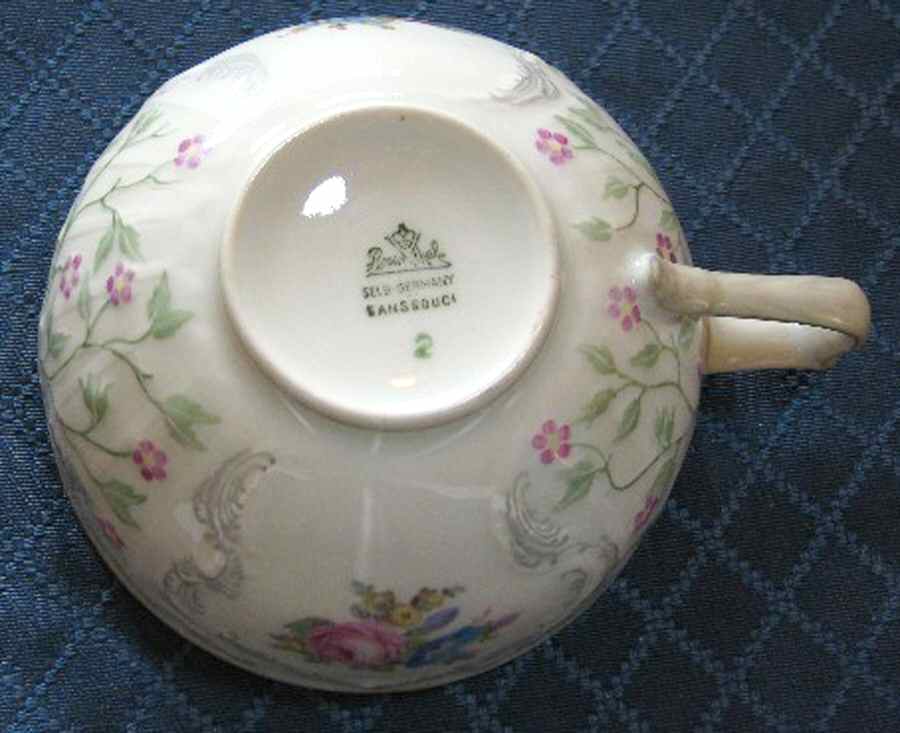 3319 (Green Trim) Flat Cup by Rosenthal - Continental-1