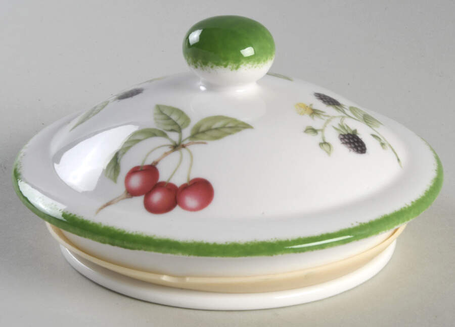 Country Lane (Brushed Green Trim) Lid for Large Canister by Royal Doulton-1
