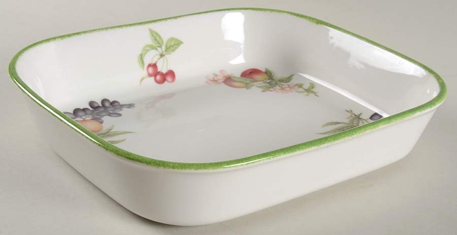Country Lane (Brushed Green Trim) 10" Lasagna by Royal Doulton-1