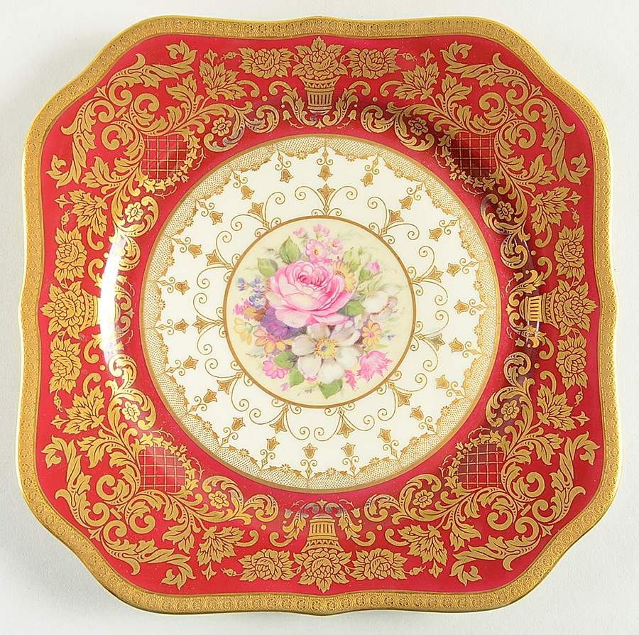 5956 (Red) Square Salad Plate by Rosenthal - Continental-1
