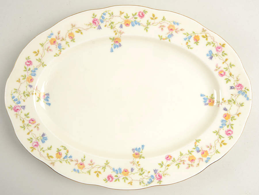 8754 13" Oval Serving Platter by Royal Bohemian-1