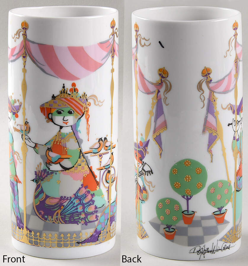 Thousand and One Nights White 8" Vase by Rosenthal - Continental-1