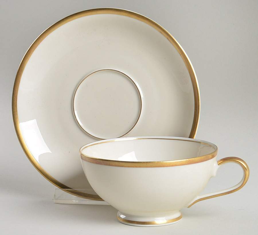2464 (Cream) Footed Cup & Saucer Set by Rosenthal - Continental-1