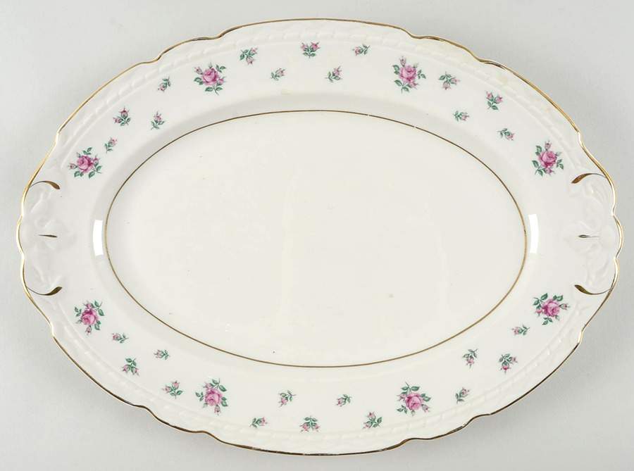 ROJ133 14" Oval Serving Platter by Royal Jackson-1