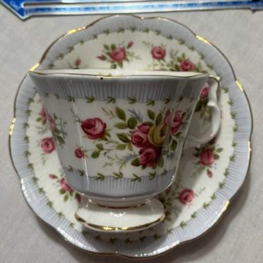 Gaiety Series Footed Cup & Saucer Set by Royal Albert-1