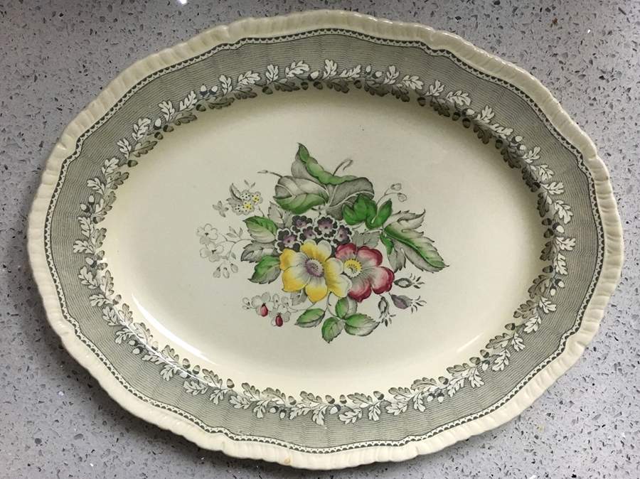 883 12" Oval Serving Platter by Ridgway (Ridgways)-1