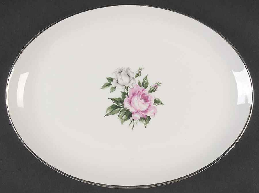 Margaret Rose 11" Oval Serving Platter by Royal Chatham-1