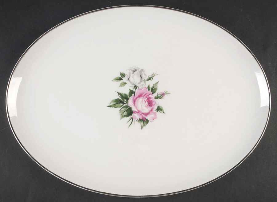 Margaret Rose 15" Oval Serving Platter by Royal Chatham-1