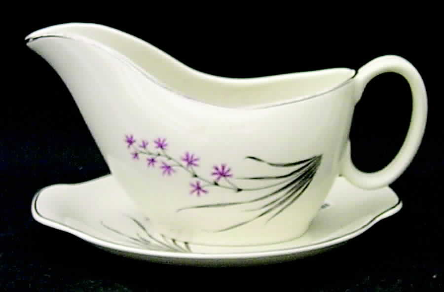 Exotic Gravy Boat & Underplate by Royal (USA)-1