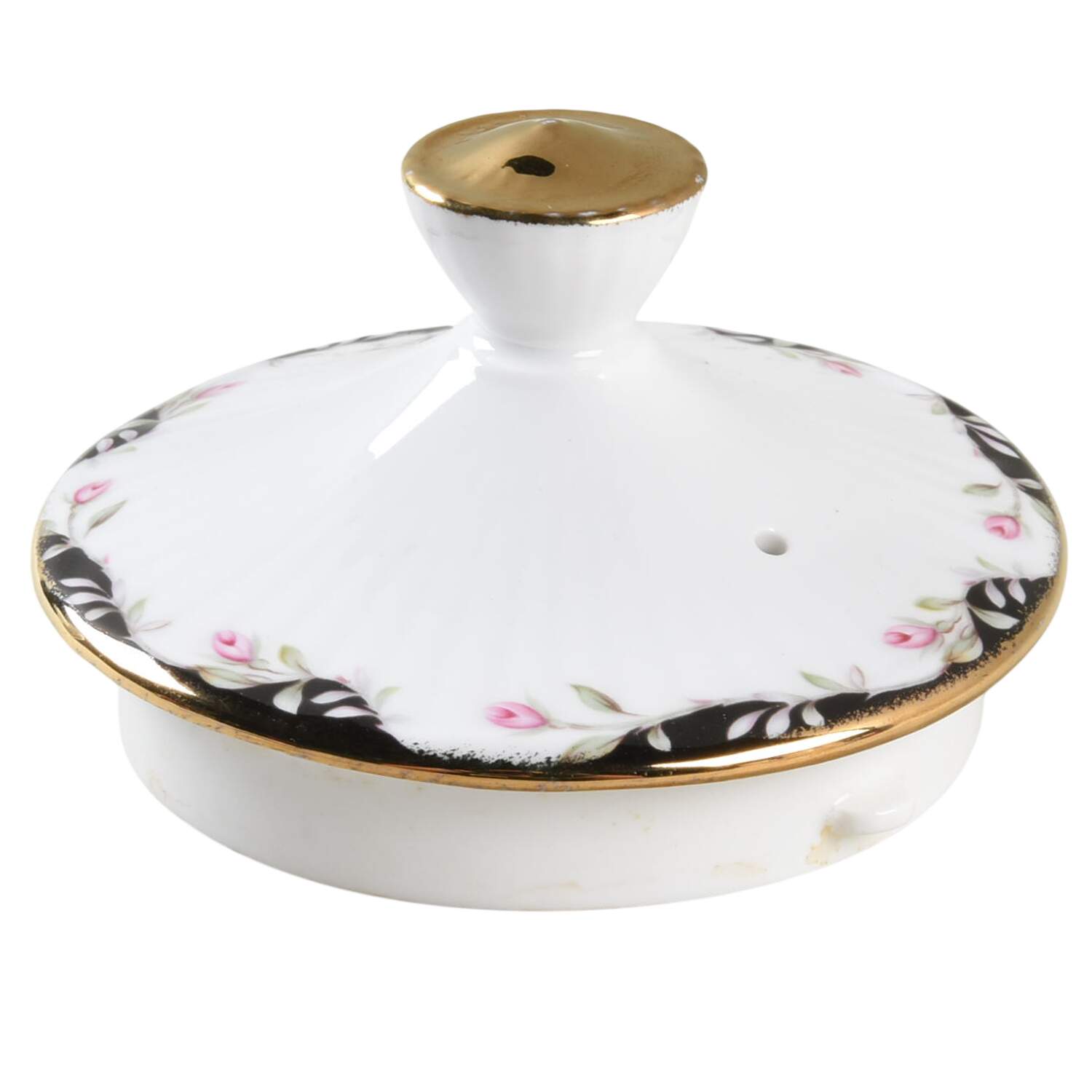 Midnight Rose Lid for Teapot by Rosina-Queens-1