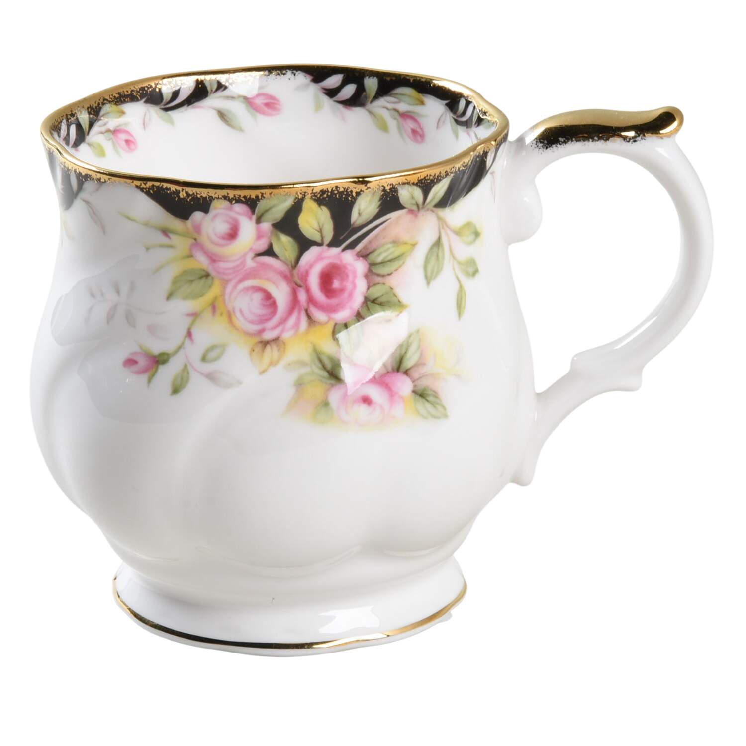 Midnight Rose Footed Cup by Rosina-Queens-1
