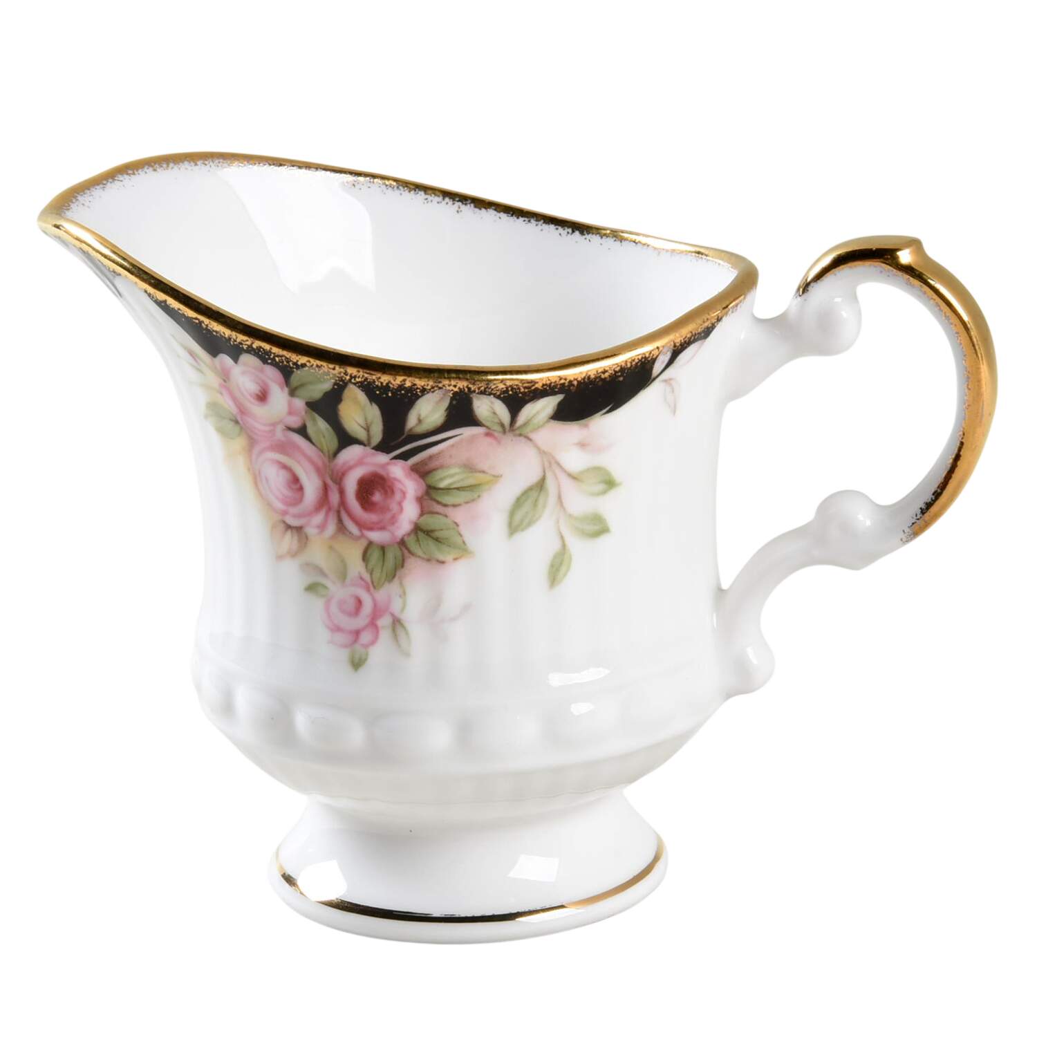 Midnight Rose Creamer by Rosina-Queens-1