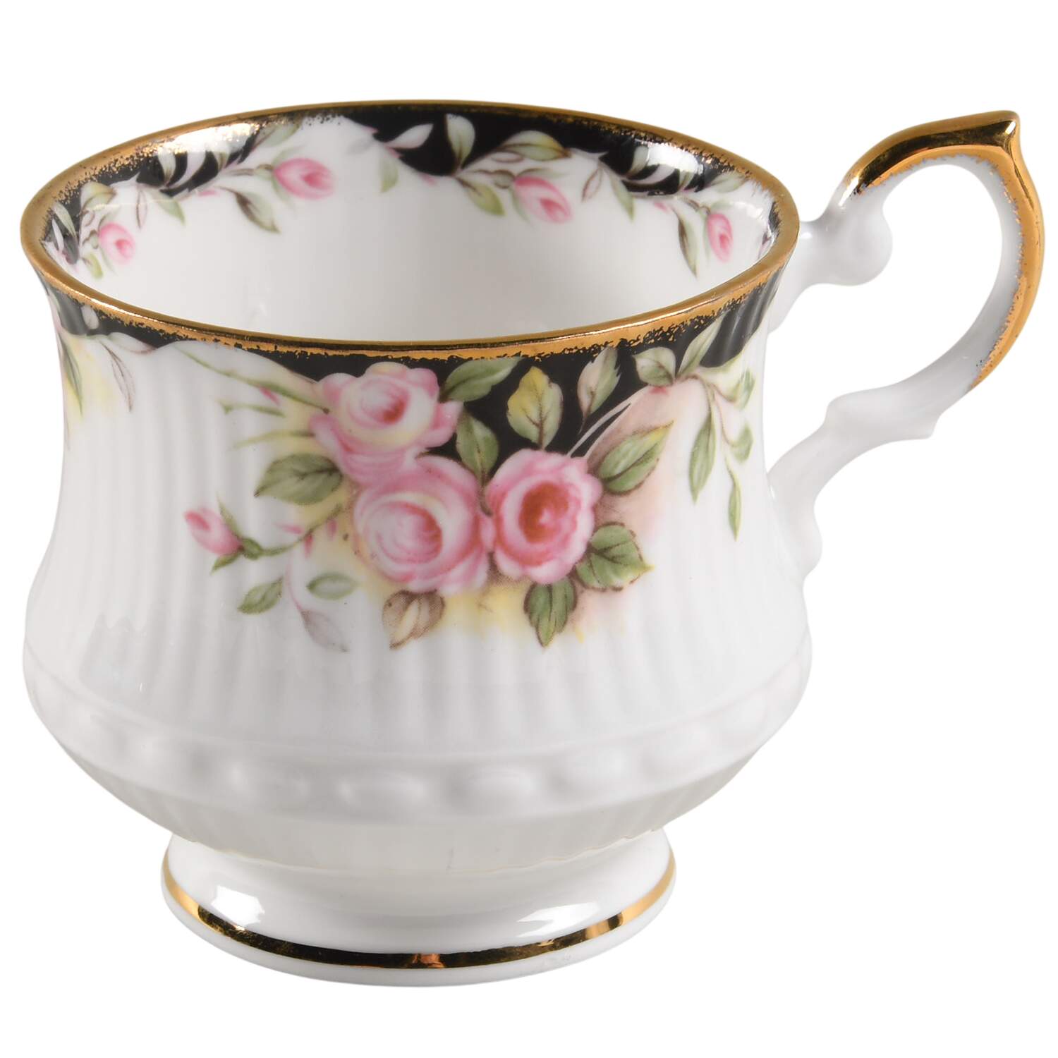 Midnight Rose Footed Cup by Rosina-Queens-1