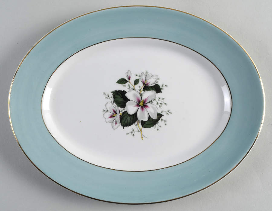 Saraband 12" Oval Serving Platter by Ridgway (Ridgways)-1