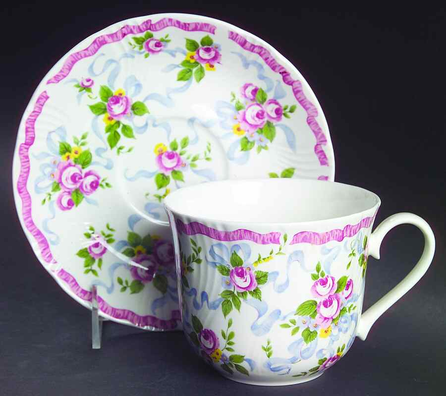 Trousseau Breakfast Cup & Saucer Set by Roy Kirkham-1