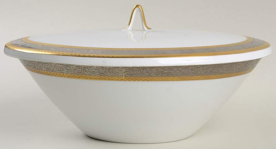 R669 Round Covered Vegetable-Uses RV9 as Base+CVLRV9 by Rosenthal - Continental-1